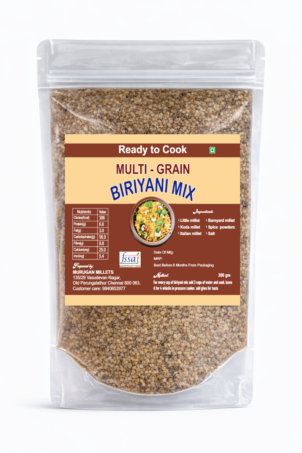 Multi Grain Biriyani Mix