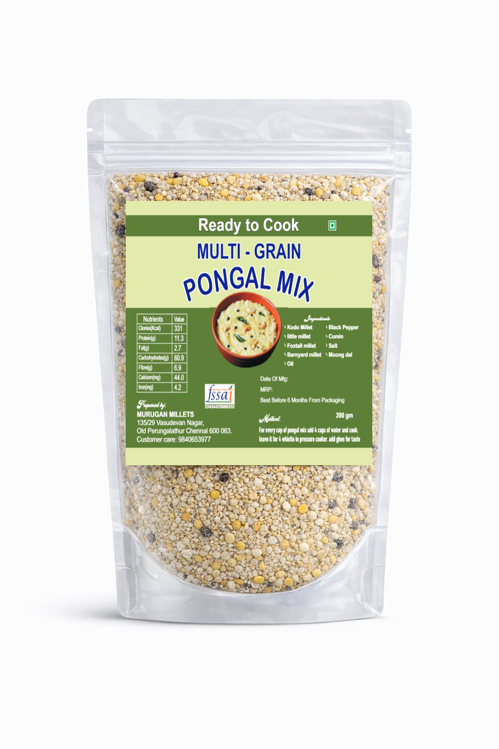 Multi Grain Pongal Mix